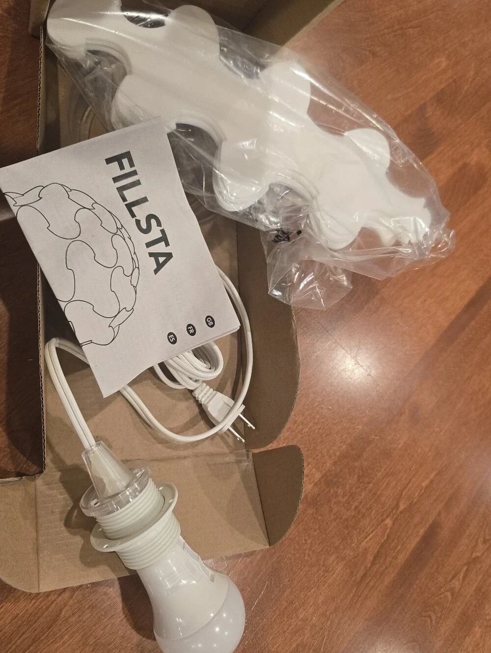 Vintage IKEA Gunner Jenson Fillsta Table White Shade Light Accent